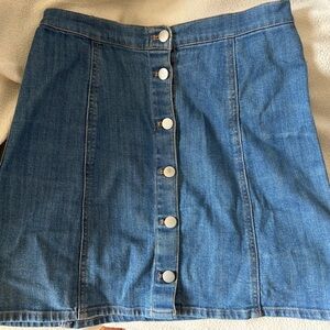H&M Classic Blue Jeans Mini Skirt